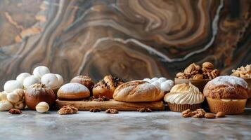 Plate of Croissants Topped With Powdered Sugar and Rasp photo