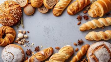 A Group of Bread on a Table photo