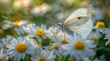 Yellow and Black Butterfly on Flower photo