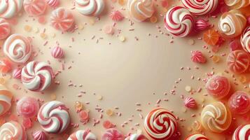 Assorted Candies and Lollipops on a Table photo