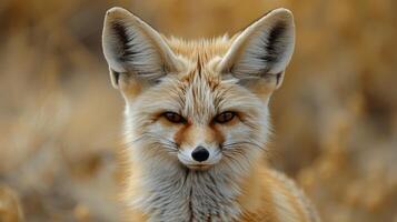 Close Up of Fox Staring at Camera photo