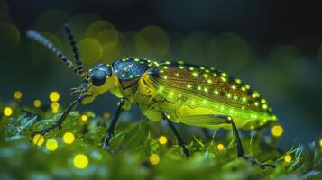 Close Up of Bug on Plant photo