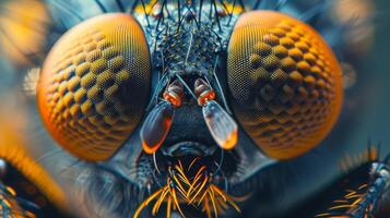 Close Up Shot of a Fly Insect photo