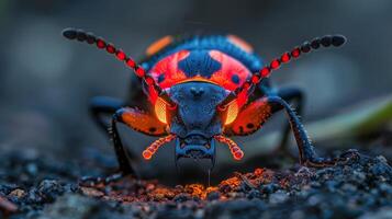Close Up of Bug on Ground photo