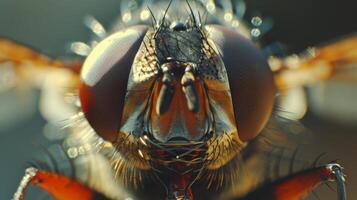 Close Up Shot of a Fly Insect photo