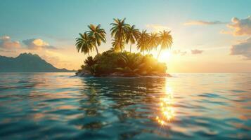 A Small Island in the Middle of the Ocean photo