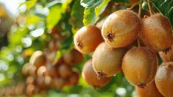 Cluster of Fruit Hanging From Tree Branches photo