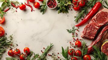 Assorted Food Spread on a Table photo