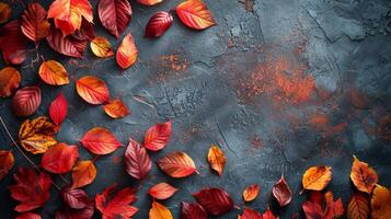 Pile of Leaves on Table photo