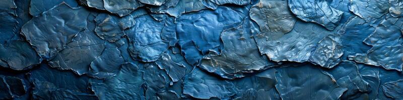 Textural Nuances of Blue Stone Layers in Natural Patterns photo