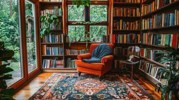 habitación lleno con plantas y mueble foto