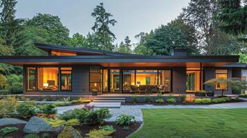 Modern House With Abundant Windows photo