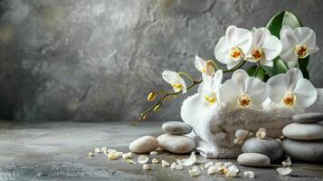 A Bouquet of Flowers on a Table photo