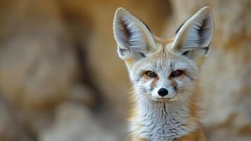 Close Up of Fox Staring at Camera photo