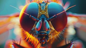 Close Up Shot of a Fly Insect photo