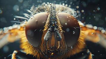 Close Up Shot of a Fly Insect photo