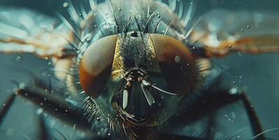 Close Up Shot of a Fly Insect photo