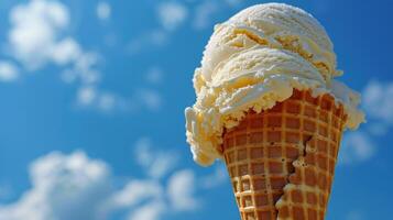 Ice Cream Cone With a Scoop of Ice Cream photo