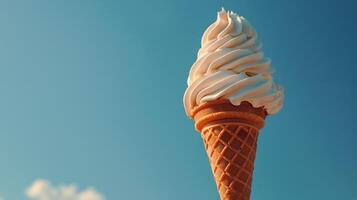 Ice Cream Cone With a Scoop of Ice Cream photo