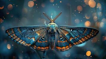 Large Butterfly Perched on Leaf photo