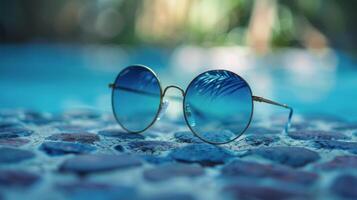 Sunglasses Resting on Window Sill photo