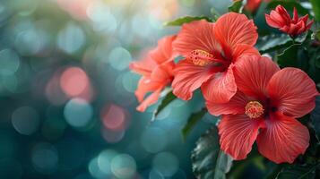 Bunch of Orange Flowers on Green Leaf photo