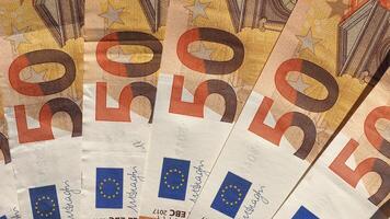 fondo de billetes de euro foto
