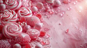 Assorted Candies and Lollipops on a Table photo