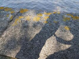 stone and water texture background photo