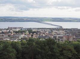 Aerial view of Dundee from Law hill photo