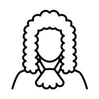 Judge Court Law and Justice Icon vector