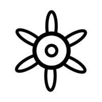 Flower icon on white background vector