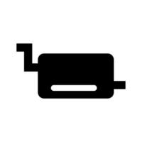 Exhaust pipe icon on white background vector