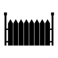 Fence gate icon on white background vector