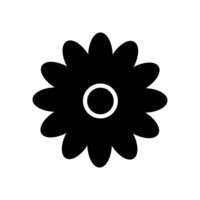 icono de flor sobre fondo blanco vector