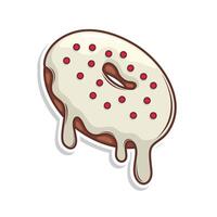 Delicious donut ilustration vector