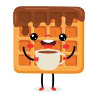 Drawing Of A Waffle vector