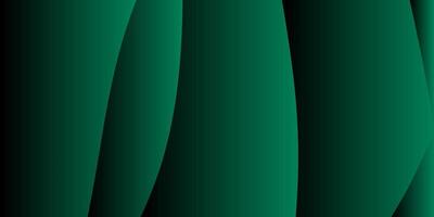 abstract gradient green elegant dark background with wave vector