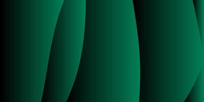 abstract gradient green elegant dark background with wave vector