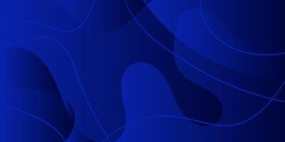 blue background with wavy abstract lines vector