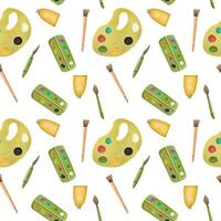 Back to school element seamless pattern vector