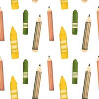 Back to school element seamless pattern vector