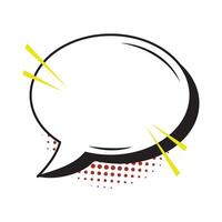 Retro Bubble Chat vector