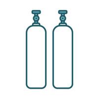 gas cylinder icon design template simple and clean vector