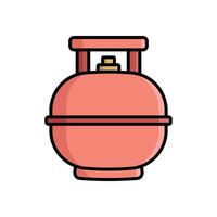 gas cylinder icon design template simple and clean vector