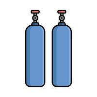 gas cylinder icon design template simple and clean vector