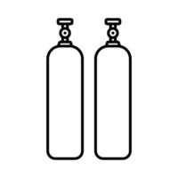 gas cylinder icon design template simple and clean vector
