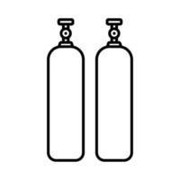 gas cylinder icon design template simple and clean vector