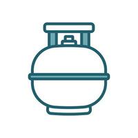 gas cylinder icon design template simple and clean vector