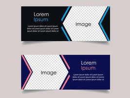 Creative corporate business marketing social media banner post template, Promotional banner for social media post, web banner and flyer, Sale banner for web and social media template vector